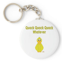 Goofy Yellow Duck Quack Quack Quack Whatever Key Chain