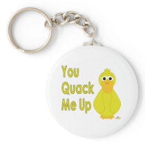 Goofy Yellow Duck You Quack Me Up Keychains