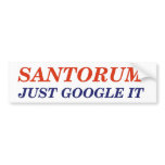 Google Santorum Bumper Stickers