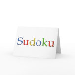 Google Sudoku Greeting Card