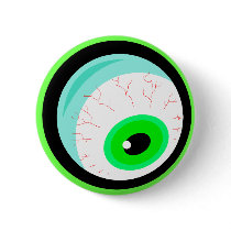 Googly Bug Eye Design Pin
