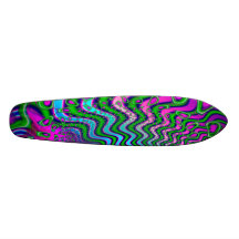 Goose Berries Psychedelic Fractal Skate Boards