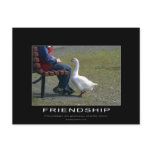 Goose & Little Boy Friendship Postcard