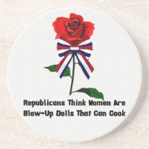 GOP Blow-Up Dolls Drink Coasters