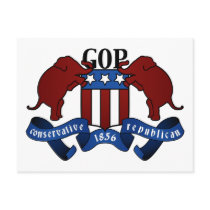 GOP Coat of Arms Postcard
