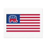 GOP Elephant Logo Flag postcards