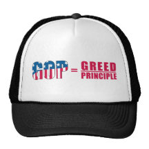 GOP = Greed Over Principle Two Tone Hat version 2