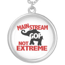 GOP is Mainstream Not Extreme Custom Necklace