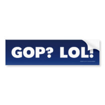 GOP LOL BUMPER STICKERS