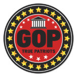 GOP True Patriots stickers