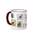 Gordon Setter Stamps of the World Ceramic Mug