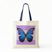 Gorgeous Blue Morpho Butterfly Bags