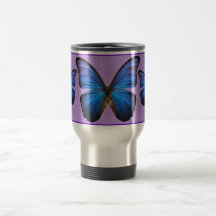 Gorgeous Blue Morpho Butterfly Mugs