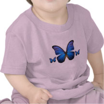 Gorgeous Blue Morpho Butterfly Shirt