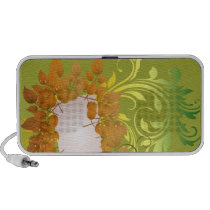 Gorgeous colourful floral speaker speakers