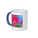 Gorgeous Glowing Goblet Fractal mugs