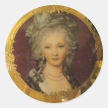 Gorgeous Lady Round Sticker