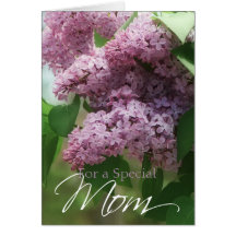 Gorgeous Lilacs Mum Card