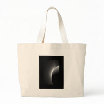Gorgeous Moon and Venus Image Tote Bags