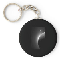 Gorgeous Moon and Venus Image Keychains