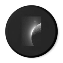Gorgeous Moon and Venus Image Fridge Magnets