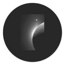 Gorgeous Moon and Venus Image Sticker