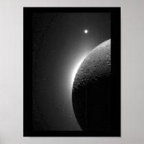 Gorgeous NASA image, the Moon lit by Earth-shine Posters