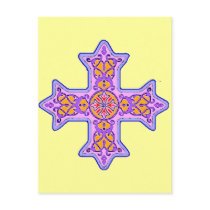 Gorgeous Pastel Coptic Cross Postcards