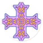 Gorgeous Pastel Coptic Cross stickers