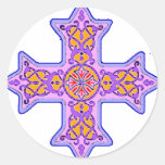 Gorgeous Pastel Coptic Cross Sticker