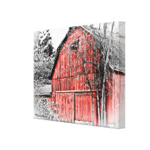 Gorgeous Red Barn Stretched Canvas Prints