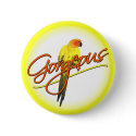 Gorgeous Sun Conure Button