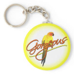 Gorgeous Sun Conure Keychain