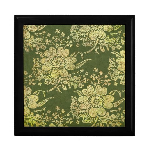 Gorgeous Vintage Floral and Damask Gifts Jewelry Box