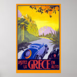 Gorgeous Vintage Travel Poster of Greece posters