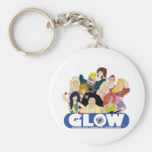 Gorgous Ladies of Wrestling Cartoon Key Chain