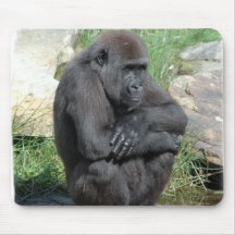 Gorila Sitting Mouse Pad
