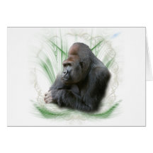 gorilla1 greeting card