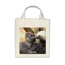 Gorilla_011, Gorilla Canvas Bags