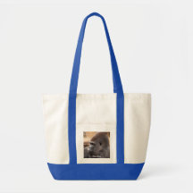 Gorilla_016, Gorilla Tote Bags
