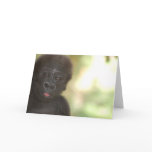 Gorilla Baby Blank Note Card