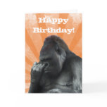 Gorilla Birthday Card
