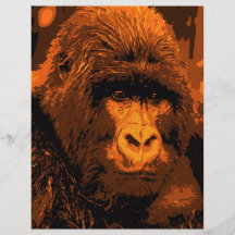 Gorilla Face Personalized Flyer