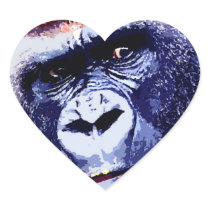 Gorilla Face Pop Art