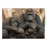 Gorilla Family Greeting Card