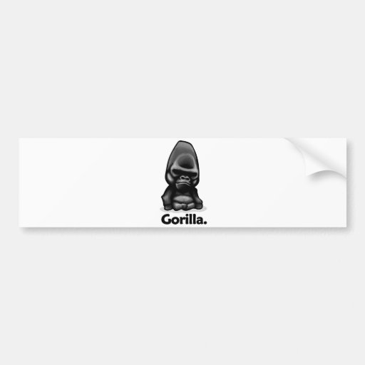 Gorilla Gorilla. Bumper Sticker