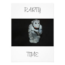 Gorilla Party Time Invitation