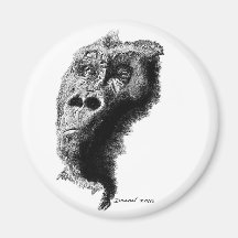 Gorilla Refrigerator Magnet