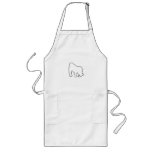 Gorilla Zoe Apron - Gorilla Outline