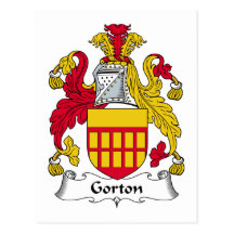 Gorton Family Crest Post Cards